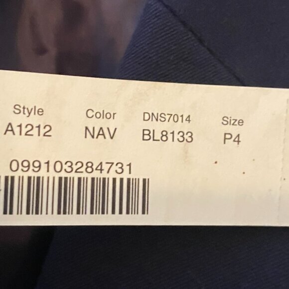 J Crew navy blazer jacket 2 button front NWT 4P lined stretch cotton - Picture 3 of 13